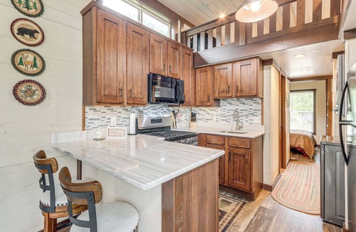 Morganton House | 1 Mi to Tank Town USA: Tiny Home w/Pool Access!