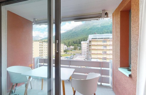 St. Moritz Apartment | 1-room flat on the 4th floor for 2 persons.