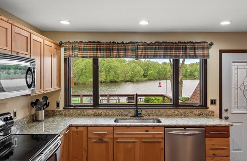 Thayer House | 100 ACRES WITH PRIVATE LAKE! Retro Riverside Retreat Groovy A-Frame