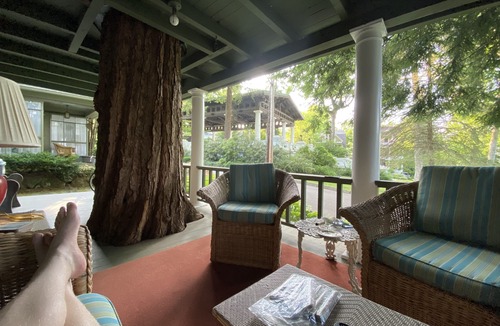 Chautauqua House | 100 YEAR OLD MAPLE TREE GROWING THROUGH FRONT PORCH