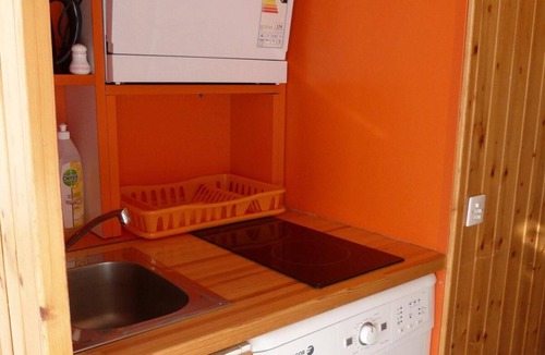 Arc-1800 Apartment | 100m from resort center, 4th floor, view mountain, balcony, tv, 24m², Les Arcs