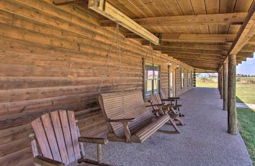 Rosston House | 11-Acre Krum Cabin with Jungle Gym and Sand Volleyball