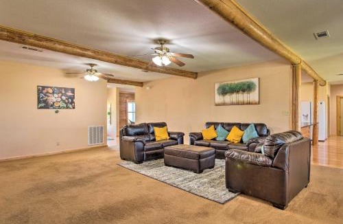 Rosston House | 11-Acre Krum Cabin with Jungle Gym and Sand Volleyball