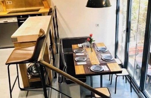 La Villette Apartment | 115m2 air-conditioned loft with indoor terrace