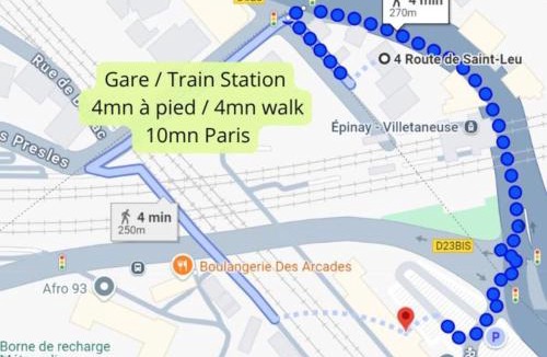 Montmagny Apartment | 11mn Paris Ligne H - Parking Privé- Souplex - Tout équipé - De 1 à 8 personnes