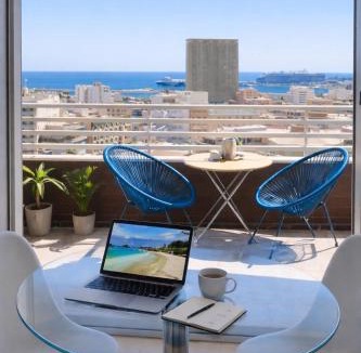 Ensanche Diputacion Apartment | 12th Floor Sea View Studio -Central Alicante