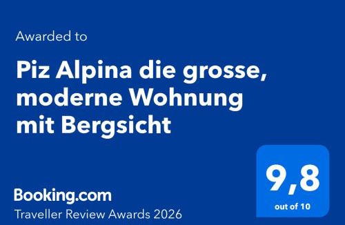 Davos-Platz Apartment | 165 qm moderne 4 Zimmer Wohnung mit Bergsicht - Piz Alpina