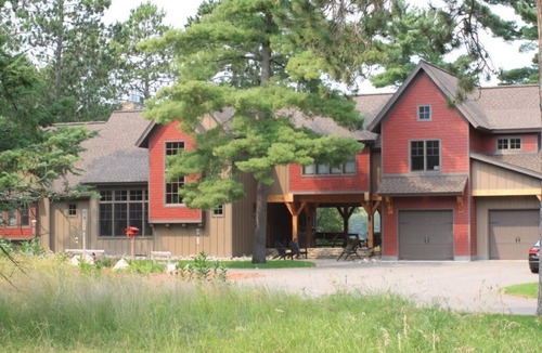 Crosslake House | 178' of Sandy Lake Shore on Private Lake