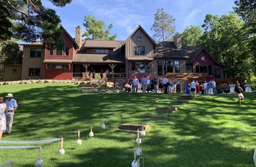 Crosslake House | 178' of Sandy Lake Shore on Private Lake