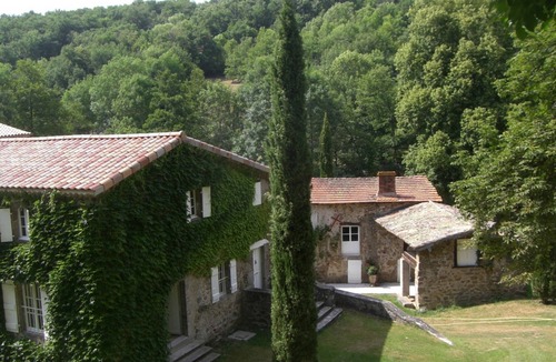 Saint-Jeure-d'Ay House | 1807 manor house with private 16m x 6m swimming pool in the heart of nature on the river bank