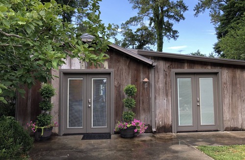 Downtown Cottage | 1901 Historic Home's Guest Cottage with pool