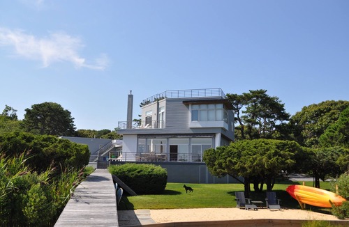 Remsenburg House | 2-acre waterfront home with stunning views, pool, private beach & deepwater dock