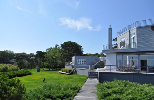 Remsenburg House | 2-acre waterfront home with stunning views, pool, private beach & deepwater dock