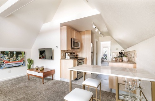 Frankenmuth Condo | 2-Bdr Main St. Loft, Pet Friendly!