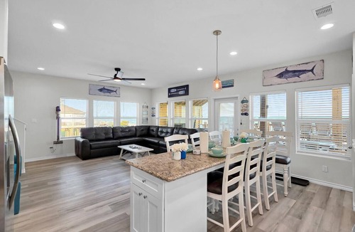 Port Bolivar House | 2 Beachfront Homes, 2 Heated Pools, 2 Hot Tubs, 2 Lifts, Pet Friendly, Sleeps 48