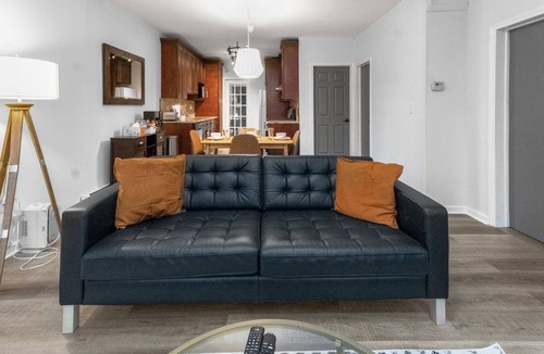 Harrison Apartment | 2 bed/1 bath Work from home Oasis NYC Getaway w/Backyard