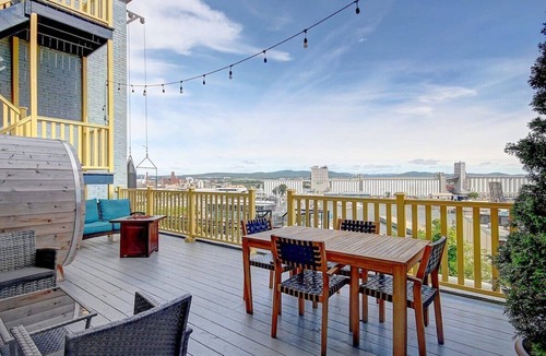 Lower Town Apartment | 2-Bed River View | Private Terrace+Sauna