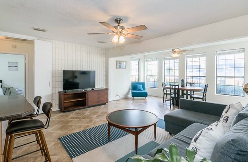 Neptune Beach House | 2 Bedroom 1 Bath Duplex Just steps from the beach with a Pool