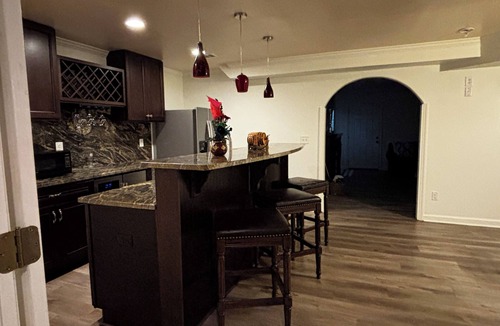 Loganville Apartment | 2-bedroom apartment Loganville with AC, fitness room, bar area
