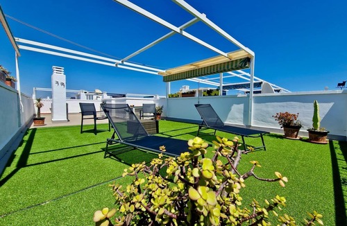 Flamenca Beach Apartment | 2-bedroom bright apartment with private solarium and big pool