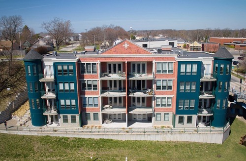 Manistee Condo | 2 bedroom Downtown Condo on the Channel