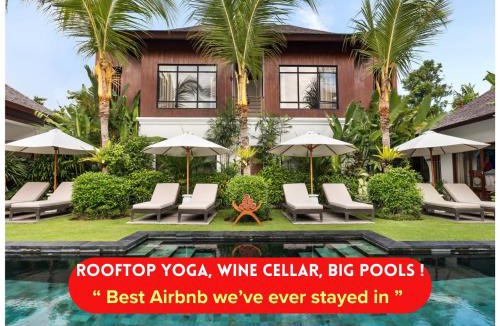 Drupadi Apartment | 2 BIG Pools, 9BD Ultra Luxury Villa Anam, Walk to Seminyak Beach, Bars! Staff