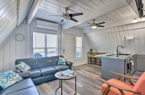 Surfside Beach House | 2 Blocks to Surfside Beach: A-Frame Home w/Deck