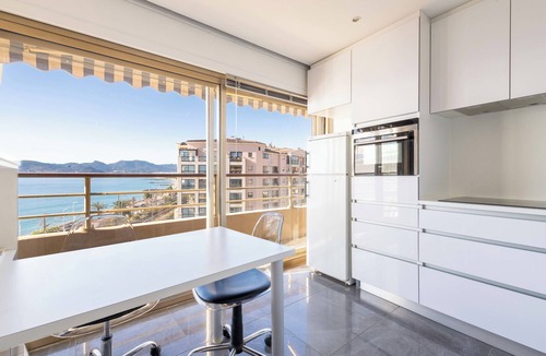Cannes La Bocca Apartment | 2-Br Panoramic Sea View & Beach Access