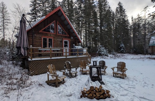 Riviere-Rouge Ski Chalet | 2 - Chalet en bois rond au bord chaleureux - Cerisier