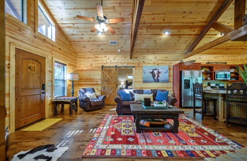 Ringold Cabin | 2 Master Suites, hot tub, fireplace, back deck, wrap around porch, secluded