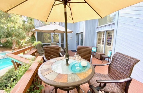 Palmetto Dunes House | 2 Min Walk 2 Beach. Walk 2 Pickleball Golf Tennis Restaurants Pvt Pool SPA Bikes