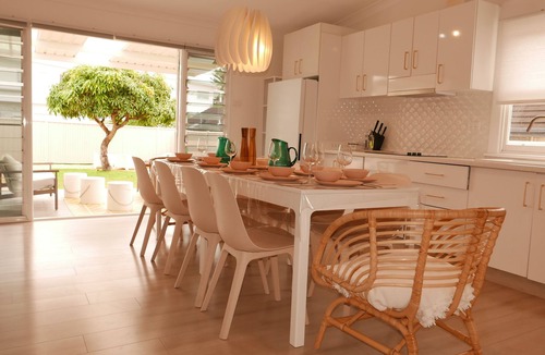 Ettalong Beach House | 2-Min Walk to Beach: Firepit, Yard. Kids welcome.