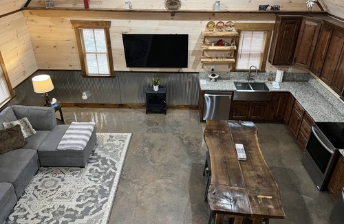 Rising Fawn Cabin | 2 Mountain Cabins - Each with a hot tub, fire pit and covered patio - putting green & corn hole