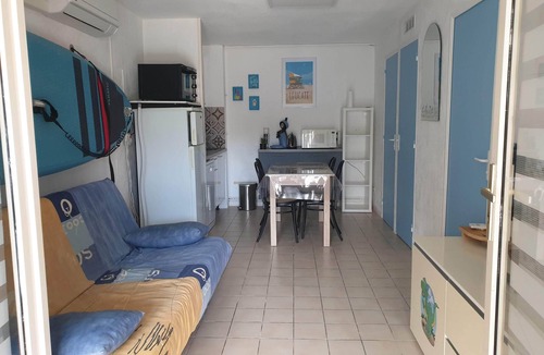 Leucate Apartment | 2-room apartment + air-conditioned cabin on garden level