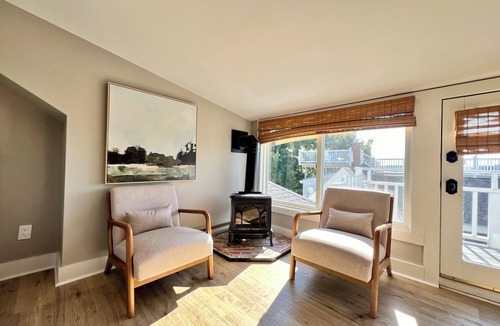 Boothbay Harbor Hotel | 2-Story Harbor View Suite King and Queen w/3 Balconies | Admiral's Quarters Inn Room 12