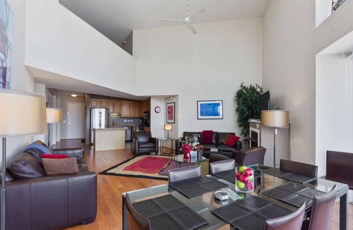 Downtown Chicago Apartment | 2-Story Penthouse -Views, Fireplace, Pool, Gym