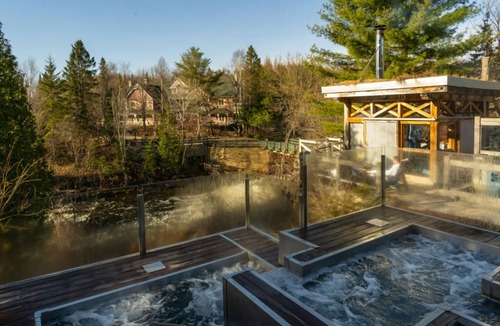 Mauricie House | 2 Units on Scenic Nature w/Fireplace, Spa & Modern Comforts Near Forest Trails
