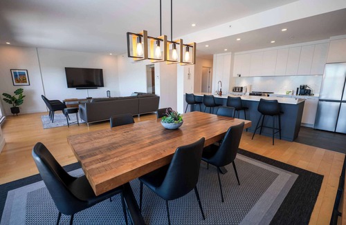 Baie-St-Paul Apartment | 202 | Elegant Condo | Balcony, Pool & River View