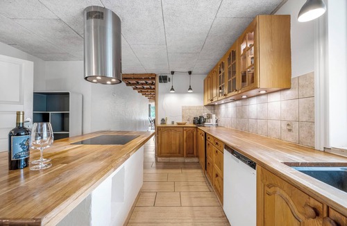 Karup House | 24 person pool house with activity room and 8 bedrooms.