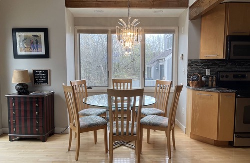 The Galena Territory House | 2BR 2BA + 3rd BR loft cozy end unit lakefront townhome comfortably sleeps 6!