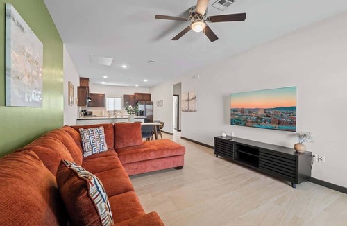 Biggs Field Apartment | 2BR/2BA Modern Home King Bed Smart TVs (C)