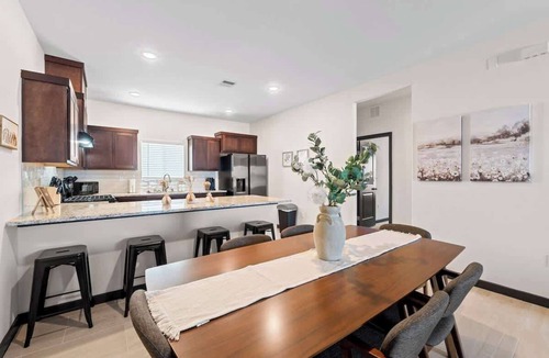 Biggs Field Apartment | 2BR/2BA Modern Home King Bed Smart TVs (C)