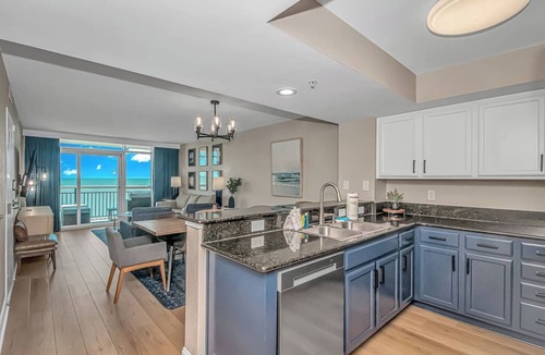 Downtown Myrtle Beach Apartment | 2BR Direct Oceanfront Newly Renovated onBoardwalk!