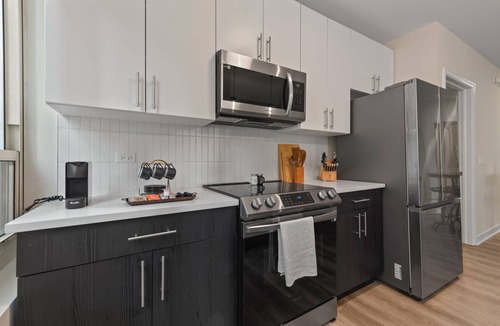 Rush and Division Apartment | 2BR near Riverwalk + downtown access