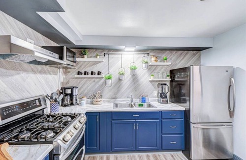 Elmwood Park Condo | 2BR Sleeps 7 King Bed Prime Location