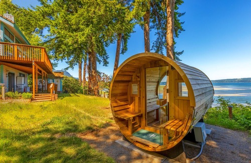 Brinnon House | 2BR waterfront home with beach access and views.