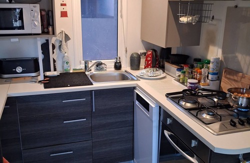 Sainte-Reine-de-Bretagne House | 3-bedroom mobile home, sleeps 6 in wooded campsite overlooking lake.