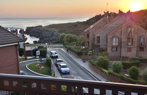 Noja Apartment | 3-bedroom apartment with fantastics sea view, Noja, Spain in front of the beach