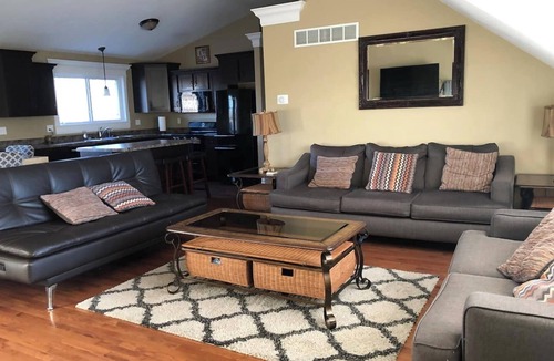 Collinsville Apartment | 3 Bedroom, full kitchen and remodeled bathroom. Water-views from the Kitchen and covered deck.