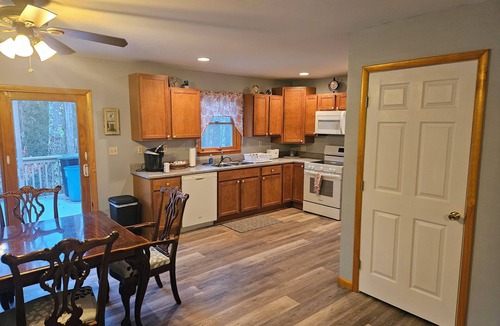 Delancey House | 3 Bedroom home with rear deck and covered front porch.